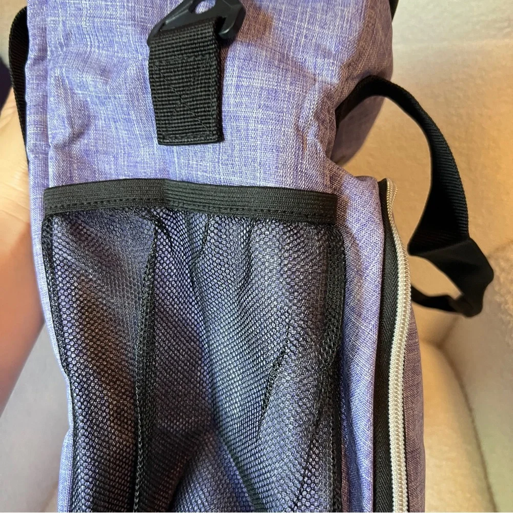 Baglher Dog Travel Bag Pet Bag Purple Black